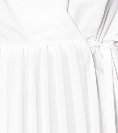 Shop Valentino Cotton-blend Maxi Dress In White