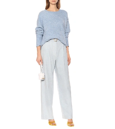 Shop Sies Marjan Nasim Silk-blend Sweater In Blue