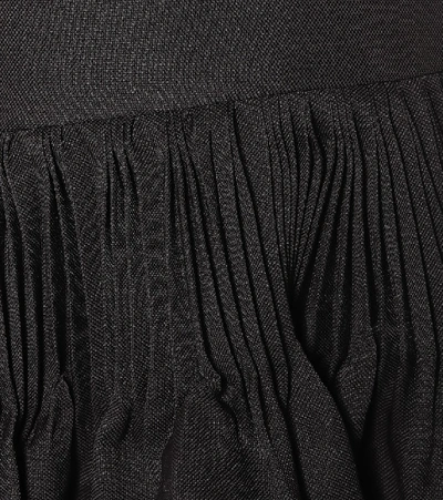 Shop Valentino High-rise Silk Maxi Skirt In Black