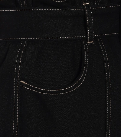 Shop Colovos High-rise Straight Jeans In Black