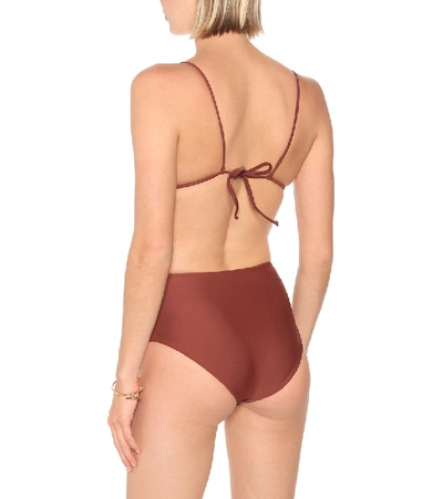 Shop Jade Swim Bound Bikini Bottoms In Brown