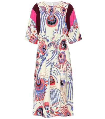 Shop Dries Van Noten Dometta Printed Midi Dress In Multicoloured