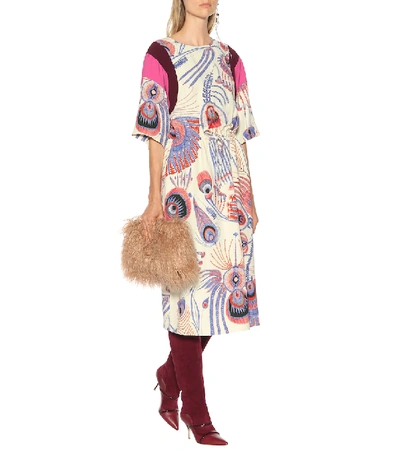 Shop Dries Van Noten Dometta Printed Midi Dress In Multicoloured