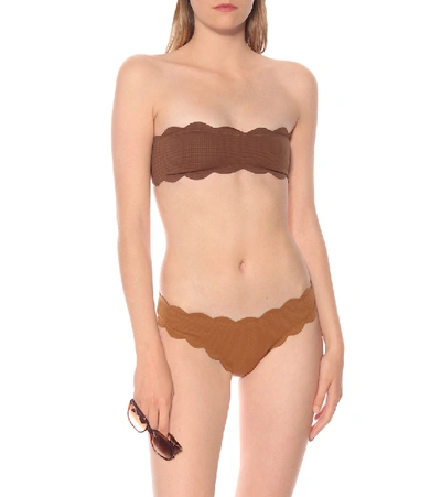 Shop Marysia Antibes Reversible Bikini Bottoms In Brown