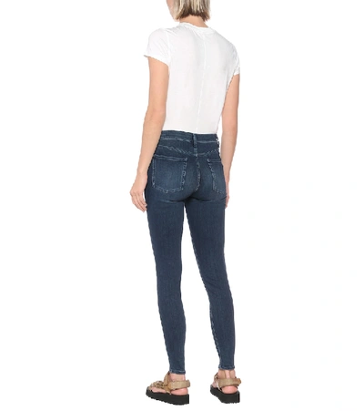Shop 7 For All Mankind The Skinny High-rise Jeans In Blue