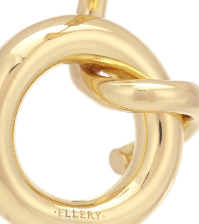 Shop Ellery Soul Knot Earrings In Gold