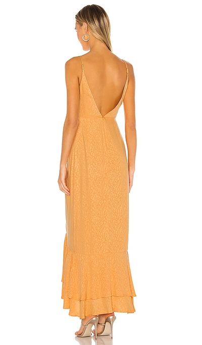 Shop Lovers & Friends Gelina Dress In Tangerine Orange