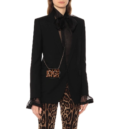 Shop Dolce & Gabbana Dg Amore Mini Crossbody Bag In Black