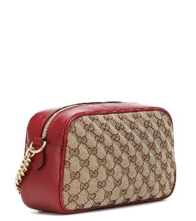 Shop Gucci Gg Marmont Small Camera Shoulder Bag In Red