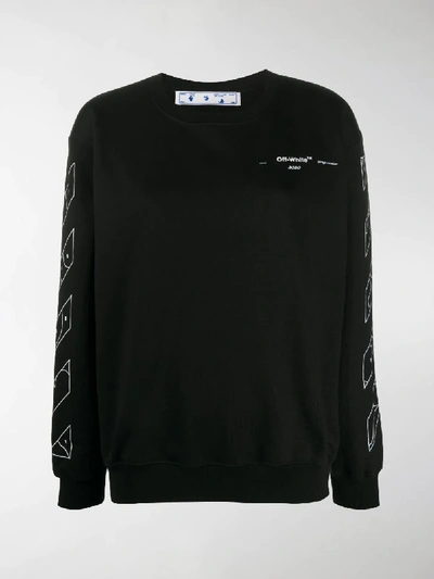 Shop Off-white Puzzle Arrows Print Sweatshirt In Black