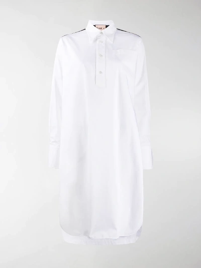 Shop Plan C Oversized Shirt Dress In White