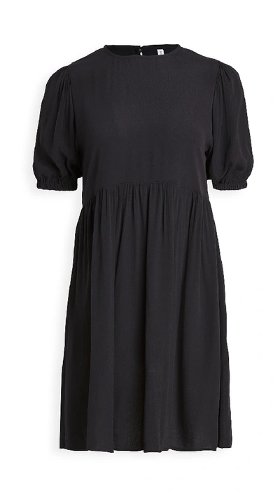 Shop Rachel Pally Crepe Carrington Dress In Black