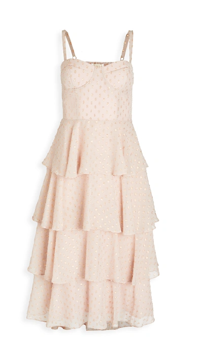 Shop Yumi Kim Gallery Dress In Glitter Dot Blush
