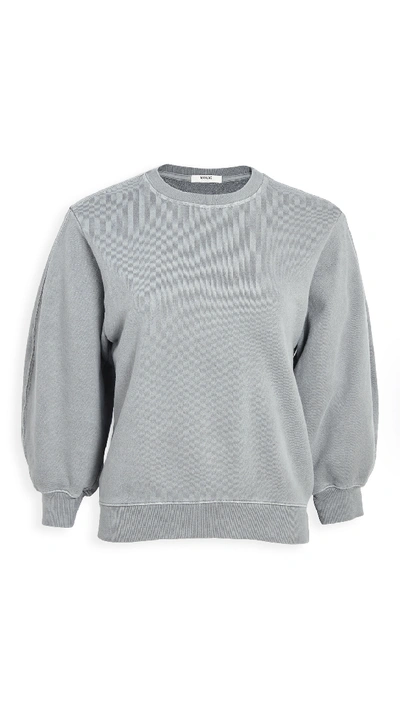 Shop Agolde Thora Sweatshirt In Zinc