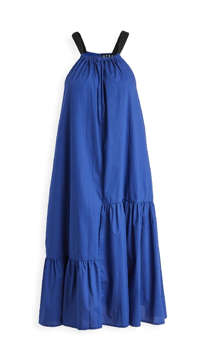 Shop Veda Agua Cotton Dress In Cobalt