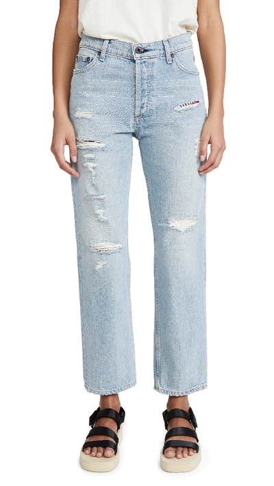 Shop Askk Ny High Rise Straight Jeans In Lafayette