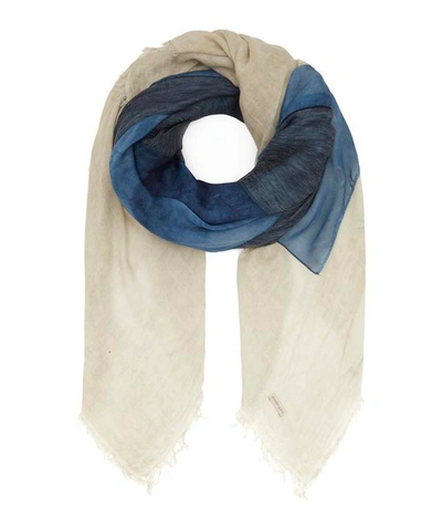 Shop Annette G Rtz Kubi Colour Block-print Scarf In Midnight