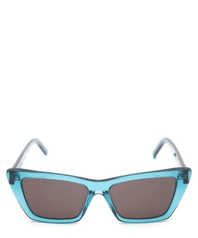 Shop Saint Laurent New Wave Mica Cat-eye Sunglasses