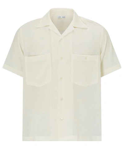 Shop Cmmn Swdn Dexter Camp Collar Mesh Shirt In White
