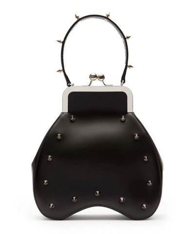 Shop Simone Rocha Bean Handheld Leather Bag In Black