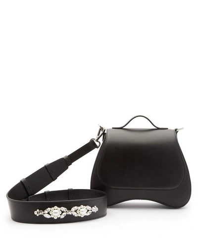 Shop Simone Rocha Leather Bean Bag In Black