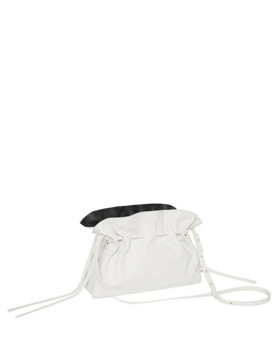 Shop Mansur Gavriel Leather Protea Cross-body Bag In White