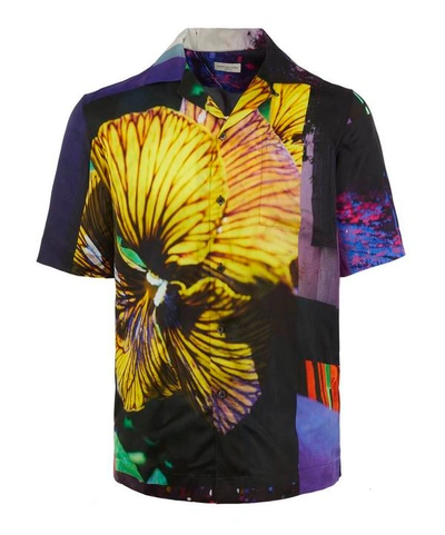 Shop Dries Van Noten X Yoshirotten Open-collar Shirt In Multi