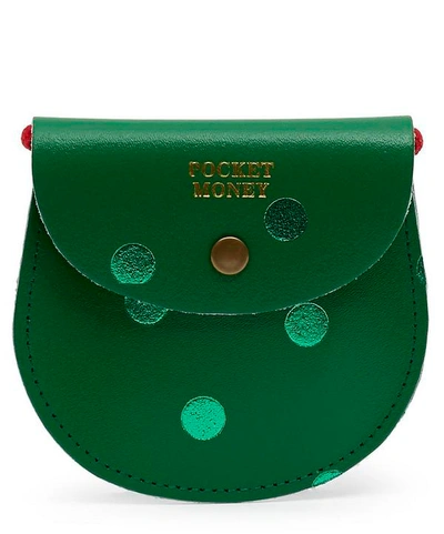 Shop Ark Spot Pocket Money Purse In Green