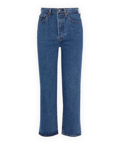Shop Levi's Ribcage Straight Ankle Jeans In Georgie