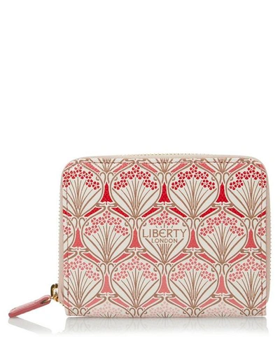 Shop Liberty London Iphis Cherry Blossom Canvas Small Coin Purse In Pink