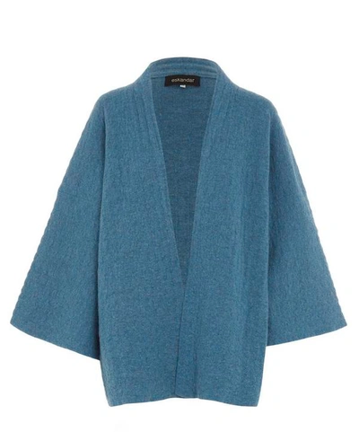 Shop Eskandar Japanese Jacket In Arctic Blue