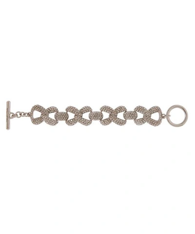Shop Oscar De La Renta Pave Crystal Chain-link Bracelet