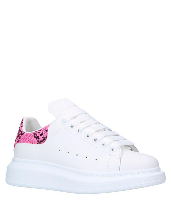 alexander mcqueen runway leather platform trainers