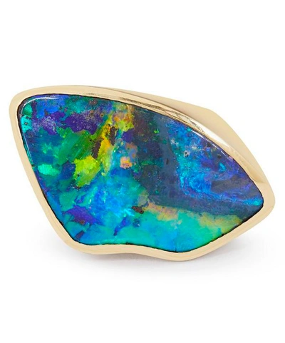 Shop Kojis Gold Black Opal Ring