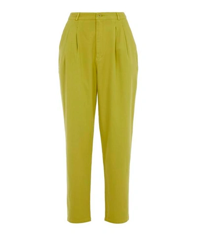 Shop Paloma Wool Salva High-waist Tweezer Trousers In Green Olive