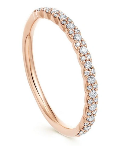 Shop Astley Clarke Rose Gold Interstellar Diamond Half Eternity Ring