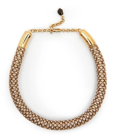 Shop Chloé Thick Rope Necklace In Gold-tone