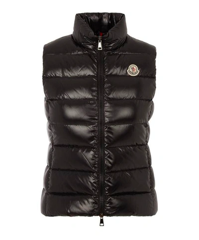 Shop Moncler Ghany Padded Laque Gilet In Black