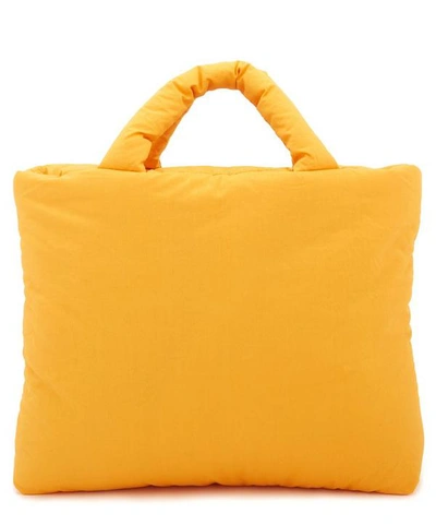 Shop Kassl Editions Small Light Cotton Tote Bag In Orange