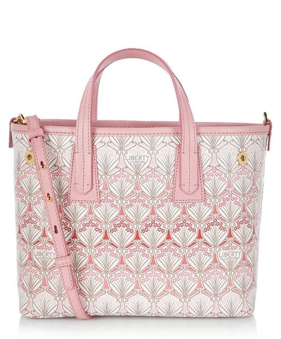 Shop Liberty London Iphis Cherry Blossom Mini Marlborough Canvas Cross-body Bag In Pink