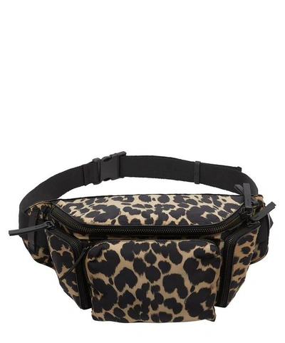 Shop Dries Van Noten Leopard Print Nylon Belt Bag In Multicoloured