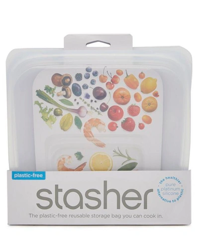 Shop Stasher Reusable Silicone Sandwich Bag In Clear