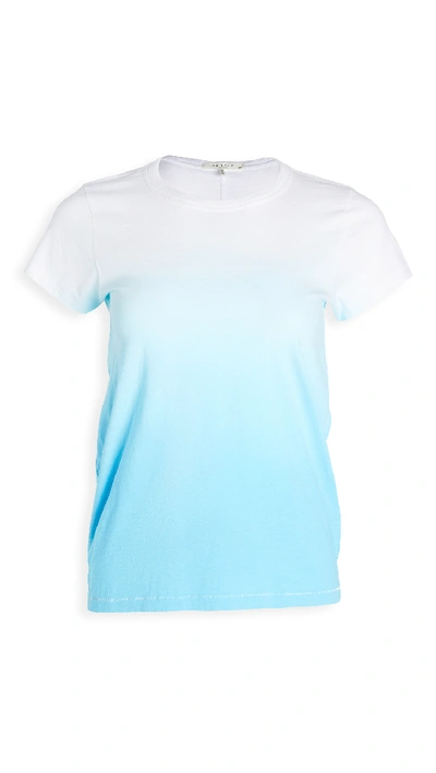 Shop Rag & Bone Dip Dye Tee In Aqua