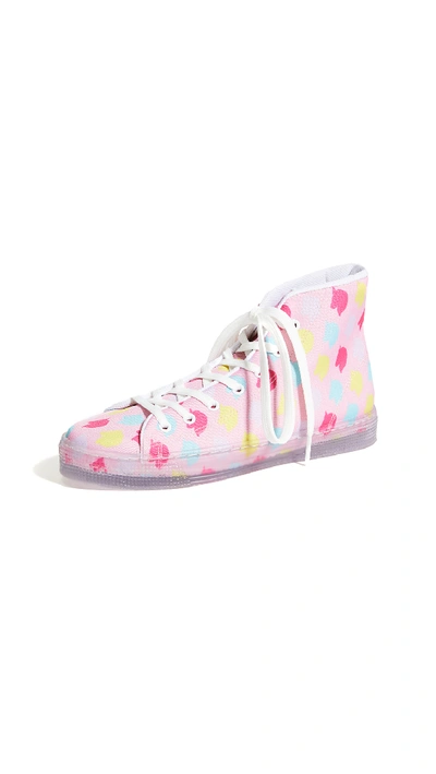 Shop Ireneisgood Unicorn High Top Sneakers In Pink