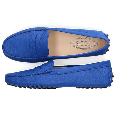 Shop Tod's Moccasins Gommini In Blue