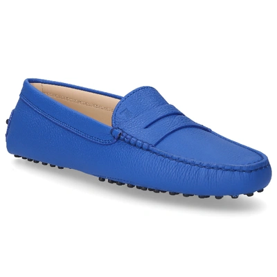 Shop Tod's Moccasins Gommini In Blue