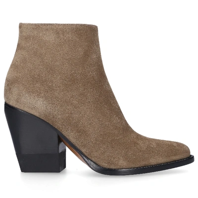 Shop Chloé Ankle Boots Grey Rylee