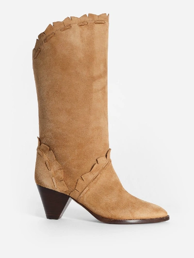Shop Isabel Marant Boots In Beige