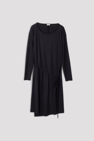 drawstring jersey dress