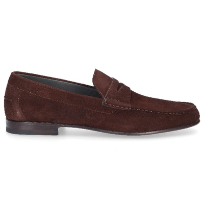 Shop Moreschi Loafers Baviera In Brown